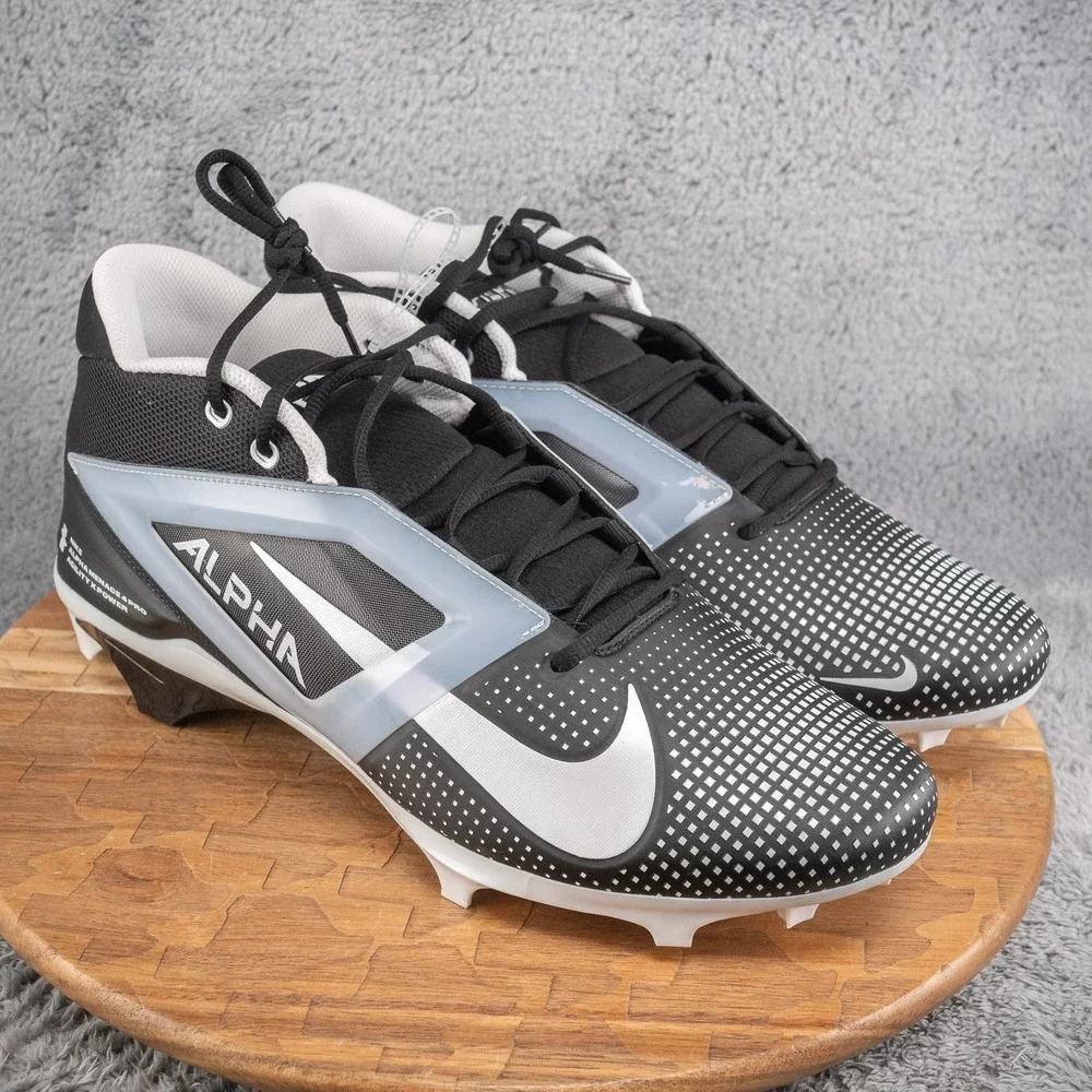 Nike Alpha Menace 4 Pro Black White FZ7702-005 Men's Size 16 New No Box
